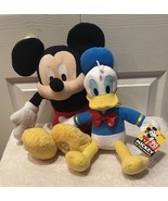 New 13” Kohl&#39;s Yottoy Donald Duck Disney 90 Years + Mickey Mouse Plush 19” - $28.91 CAD