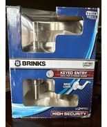 Brink&#39;s 2706-119 High Security Keyed Entry Wave Lever Satin Nickel - $723.43 MXN