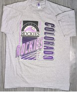 Vintage Colorado Rockies T Shirt Single Stitch 1992 MLBP Logo 7 Size XL ... - €38,60 EUR