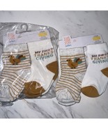 Just One You By Carters My First Thanksgiving 4 Pairs Socks 6-12 Months NEW - $285.37 MXN