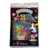 VINTAGE HASBRO LAZER BLAZERS MY LITTLE PONY 3D HOLOGRAPHIC STICKERS NEW ... - $23.75