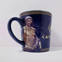 Caesars Black Gold Gray 16 oz. Stoneware Coffee Mug Cup - £12.30 GBP