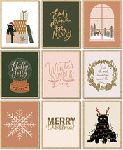 Anydesign 9Pcs Christmas Boho Wall Art Prints Merry Christmas Winter, Unframed - $35.92