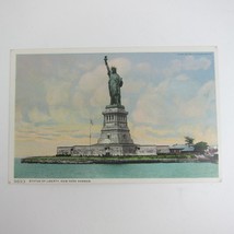 Postcard New York City Statue of Liberty New York Harbor Antique UNPOSTED RARE - £11.88 GBP