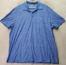 IZOD Polo Shirt Men 2XL Blue Stretch Golf Performance Short Sleeve Collared Logo - £15.85 GBP
