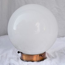Ceiling Light Fixture Vintage with Glass Globe Cover - £93.86 GBP