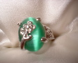 Flower green ring large stone thumb155 crop