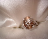 Flower brown ring small stone thumb155 crop