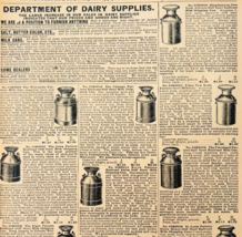 1969 Railroad Dairy Cans 1901 Repro Advertisement Sears Agricultural DWU17C - $19.99