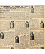1969 Railroad Dairy Cans 1901 Repro Advertisement Sears Agricultural DWU17C - $371.27 MXN