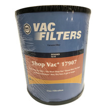 DVC Vacuum Filter Designed To Fit Shop Vac and Craftsman 17907 Wet Dry Vacuums - £22.15 GBP