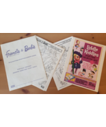 Barbie Ken Francie Fashion Designer Electric Drawing Set Guide Sheets Li... - £14.63 GBP