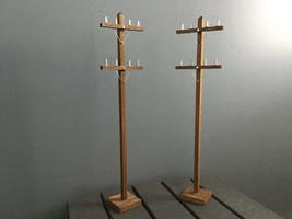 Lineman Party Decorations- Set of TWO Power Poles - 18 Inches Tall - $40.00