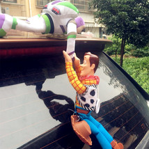 Great Toy Story 4 Sheriff Woody help Buzz Car Doll Outside Car Hang Deco... - £19.97 GBP