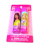 Mattel Barbie Flavored Lip Balm 2 Pack 0.14 oz Grape and Cotton Candy Fl... - $7.61 CAD