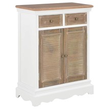 Sideboard White 60x30x80 cm Solid Wood - £149.47 GBP