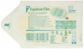 3M Tegaderm Film 1624W 6cm x 7cm Transparent Film Dressing Lot of 20 NEW - $10.44