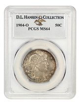1904-O 50c PCGS MS64 ex: D.L. Hansen - £6,659.54 GBP