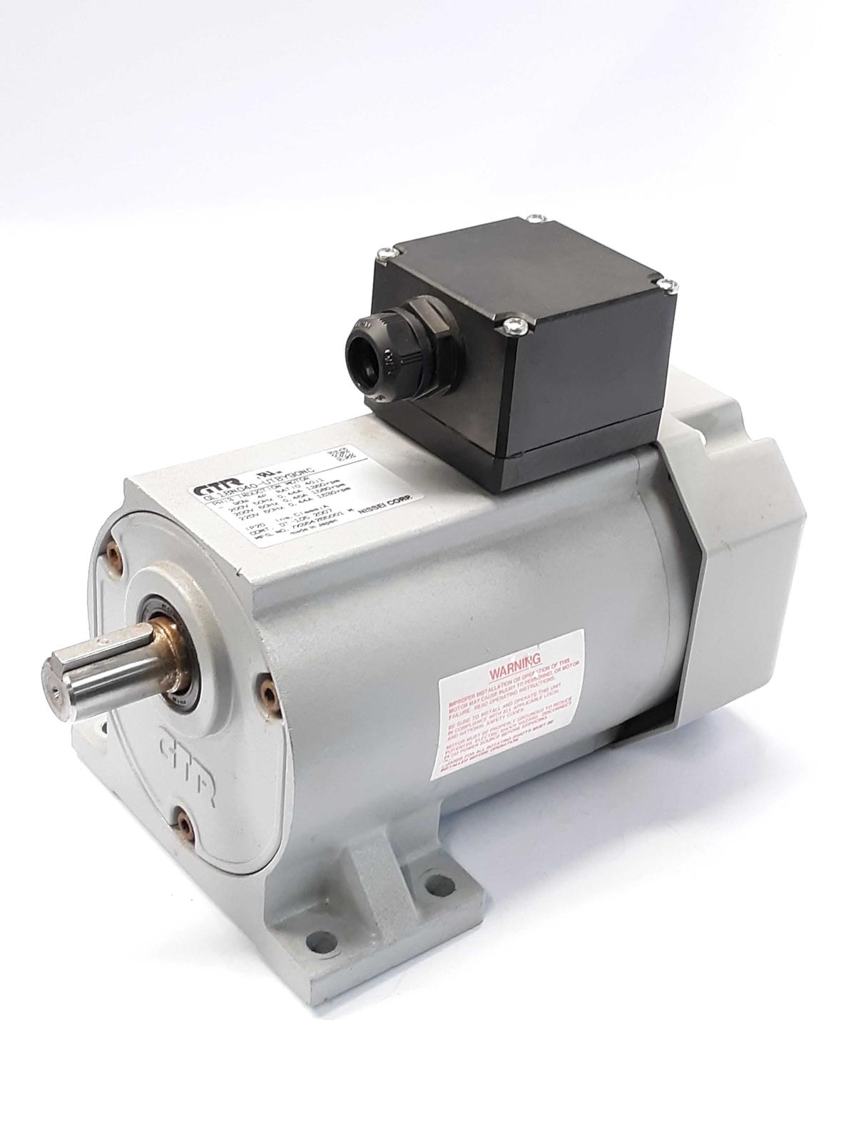 GTR GL18N040-UTBY9ONC Geared Induction Motor 40:1 220 V 3 PH   - $150.00