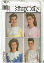 Simplicity Sewing Pattern 7995 Collars Lacework Romantic Shabby Blouse E... - $4.36