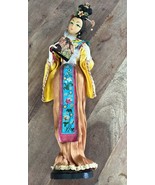 Vintage Thai Doll Kimono Bride Geisha Maiko Fan Crane Folk Craft H:15 in - €28,52 EUR