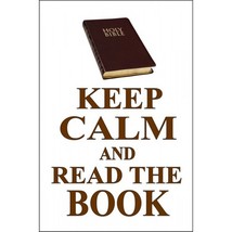 11&quot; keep calm and read the book metal street parking sign usa made - £23.72 GBP