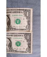 Lot of 2) $1 Star Notes ⭐ UNIQUE Serial 2013 + 2017A Series ⭐ Low SERIAL... - $79.19