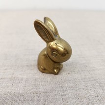 Vtg Cast Solid Brass Miniature Bunny Figurine Mini Collectible Peter Rabbit - £9.90 GBP