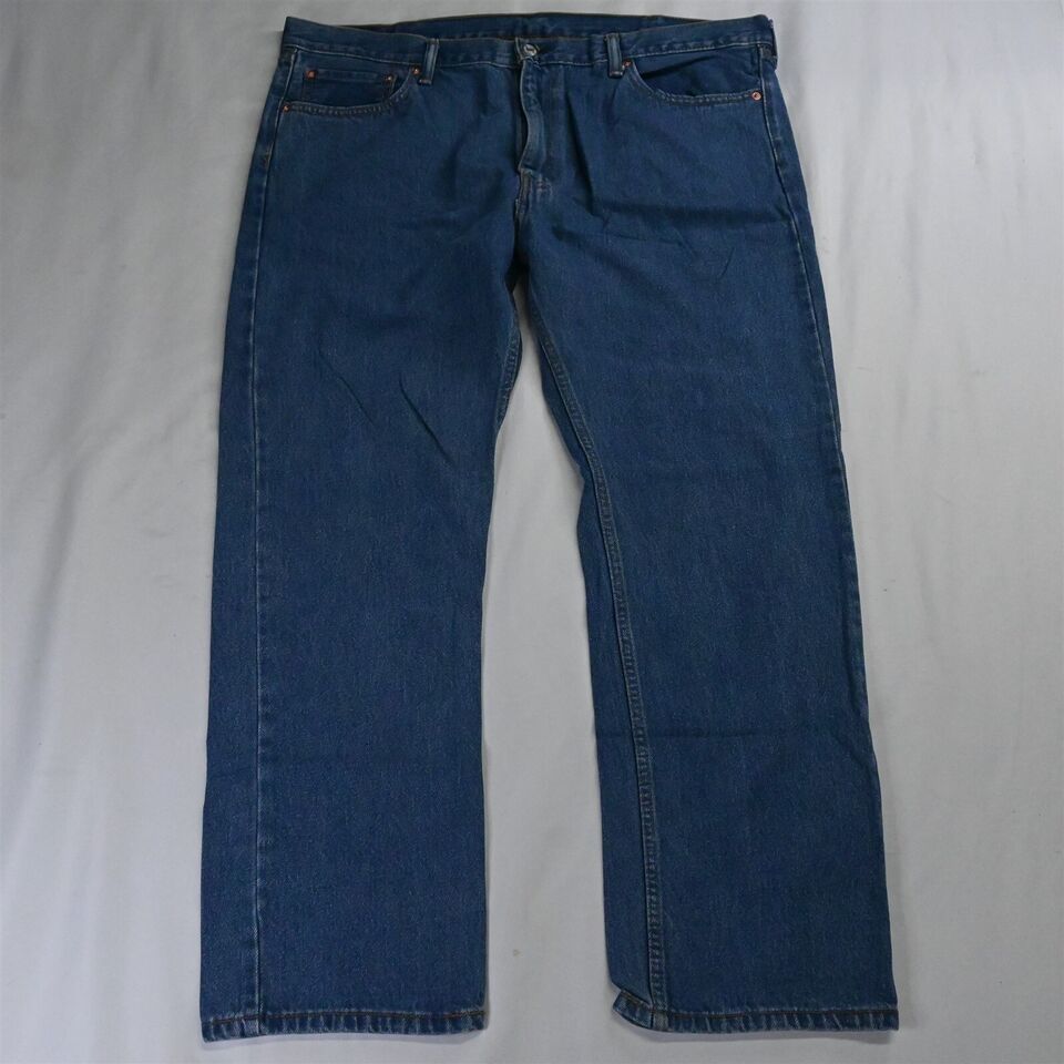 Primary image for Levi's 36 x 30 505 Regular Fit Straight Leg Medium Stonewash Denim Jeans