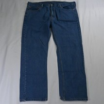 Levi&#39;s 36 x 30 505 Regular Fit Straight Leg Medium Stonewash Denim Jeans - $24.99