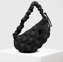 Fashion Pleated Cloud Bag Designer Ruched Handbag Nylon Quilted Padded Crossbody - £64.92 GBP