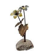 Bovano Small Metal Flower Enamel Copper Rock Cheshire Connecticut Yellow... - £21.95 GBP