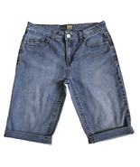 Beau Dawson Embroidered Blue Denim Capris Women&#39;s 10 READ! - $17.58 CAD