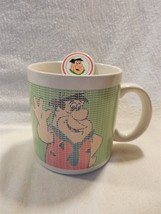 Flintstones 1990 HBP Ceramic Word Art Coffee Mug w/Fred Flintstone - £6.26 GBP