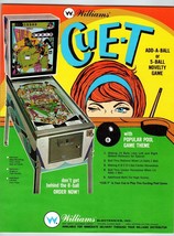 Cue-T Pinball Machine Flyer 1968 Original Game Art Pool Table Billiards ... - £54.55 GBP