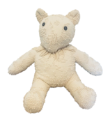 Teddy Bear Chenille Plush Handmade Chic Farmhouse Shabby Ivory 21&quot; Butto... - £22.50 GBP