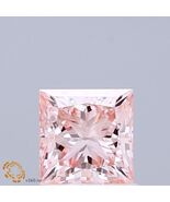 Lab Grown Princess Cut 1.01 Cts Fancy Intense Pink VS2 IGI Certified CVD... - $509.89 CAD