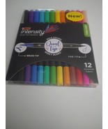 Bic Intensity Dual Tip Markers With Brush &amp; Fine Tips 12 pack Assorted M... - £9.34 GBP