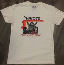 Polly &amp; Crackers Shots For Everyone Drinking  Shirt Size Small Guns - $15.88