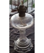 Beautiful Antique Glass Liquid Table Lamp - Fabulous ALL GLASS - TURNING... - £79.02 GBP