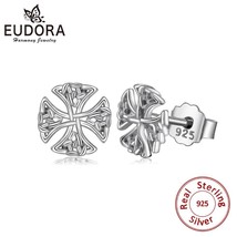 EUDORA Elegant 925 Sterling Silver Celtic Knot Stud Earrings - Ladies / Gents - £17.68 GBP