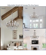 Hampton Bay Allure 8-Light 88-1/2 in. Hanging Silver and Gold Chandelier - $8,000.06 MXN