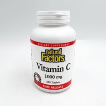 Natural Factors Vitamin C 1000mg Time Release,Antioxidant 180 Tabs exp 5/25 - £15.97 GBP