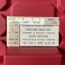 Ringling Bros Barnum And Bailey Circus Pensacola Civic Ticket Stub Vinta... - $13.49