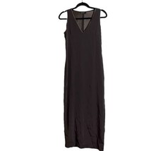 Tahari Womens Size 8 Brown Sleeveless Maxi Dress With Side Slit Cocktail Evening - £22.65 GBP