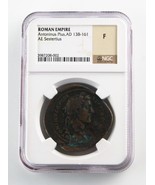 138-161 AD Roman Empire AE Sestertius Antoninus Pius Graded by NGC as F ... - £1,223.32 GBP