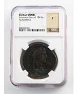 138-161 AD Roman Empire AE Sestertius Antoninus Pius Graded by NGC as F ... - $2,273.35 CAD