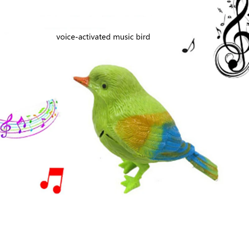 Simulation Sounding Bird Voice Control Music Bird Cute Singing Bird Toy - £17.45 GBP+