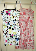 Lot (2) Strapless Stretch Cotton Summer Dresses (Size 4) ANN TAYLOR, LAU... - $19.50