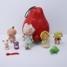 Strawberry Shortcake Vintage Lot 4 Dolls Pets Strawberry House - £58.13 GBP